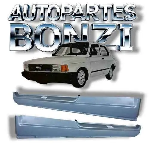 Kit x 2 juego de Zócalos Fiat 147 Spazio Vivace Brio