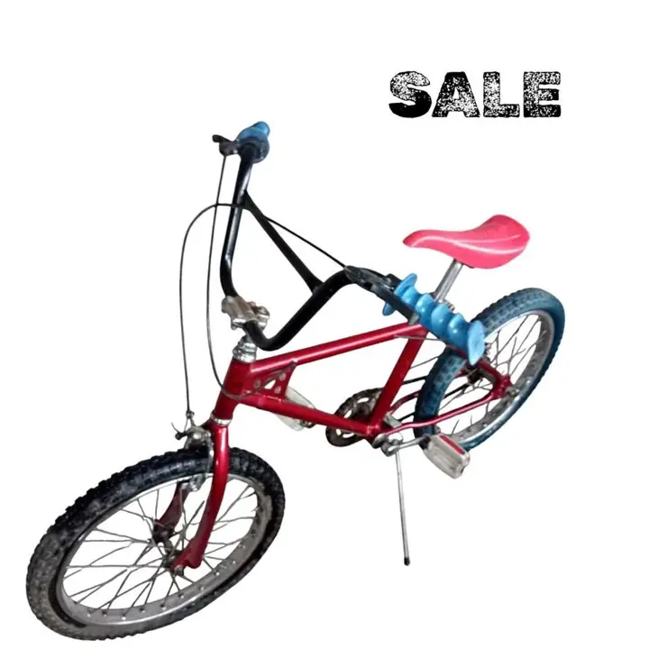 Vendo bicicleta rodado 20 color rojo unisex con freno en manubrio
