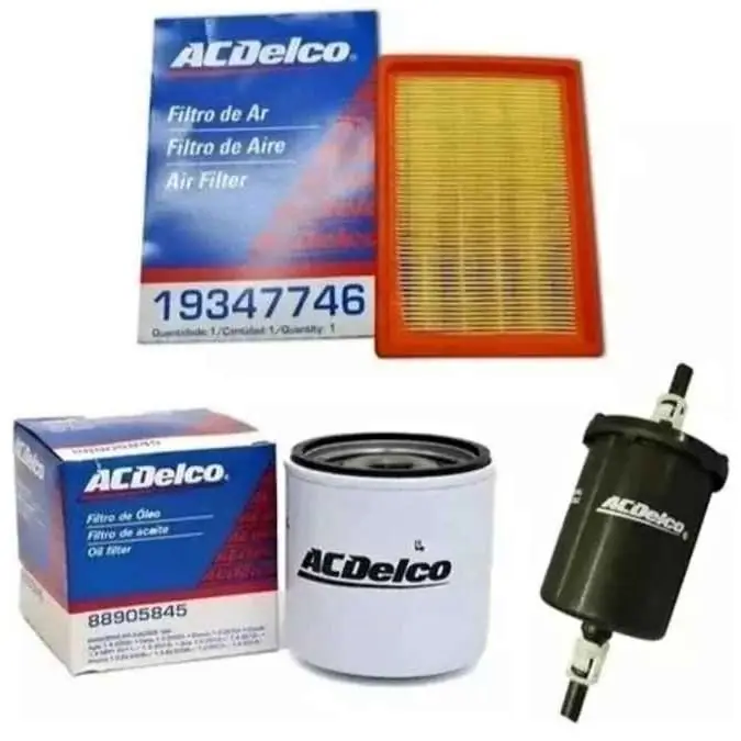 Kit de 3 filtros aceite/ aire y combustible para Chevrolet celta/ Prisma/ Suzuki fum