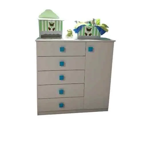 Cajonera infantil 5 cajones + puerta con estante