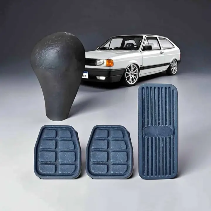 Kit de cubre pedal más bocha de cambio de VW Gol G1 Senda Saveiro del 91 al 95