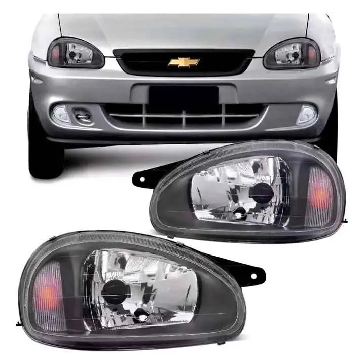 Kit de ópticas de Chevrolet Corsa modelo 1999 al 2011 ( fondo negro)