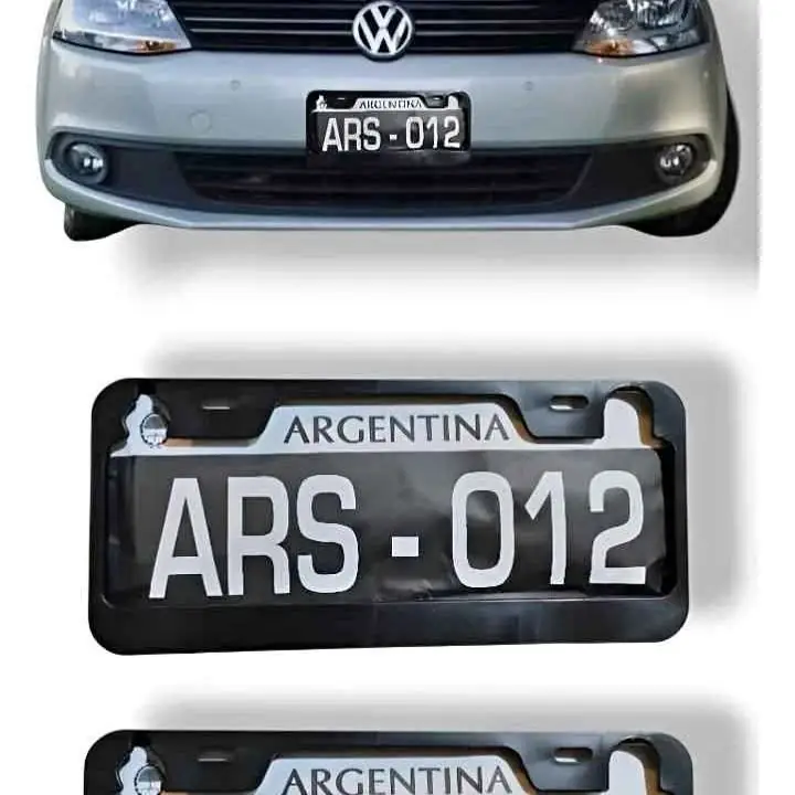 Marco porta patente negro (modelo viejo) x 2