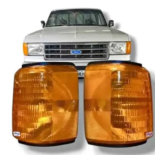 Kit x 2 giros delanteros color ámbar de Ford F 100 modelo 88 al 96