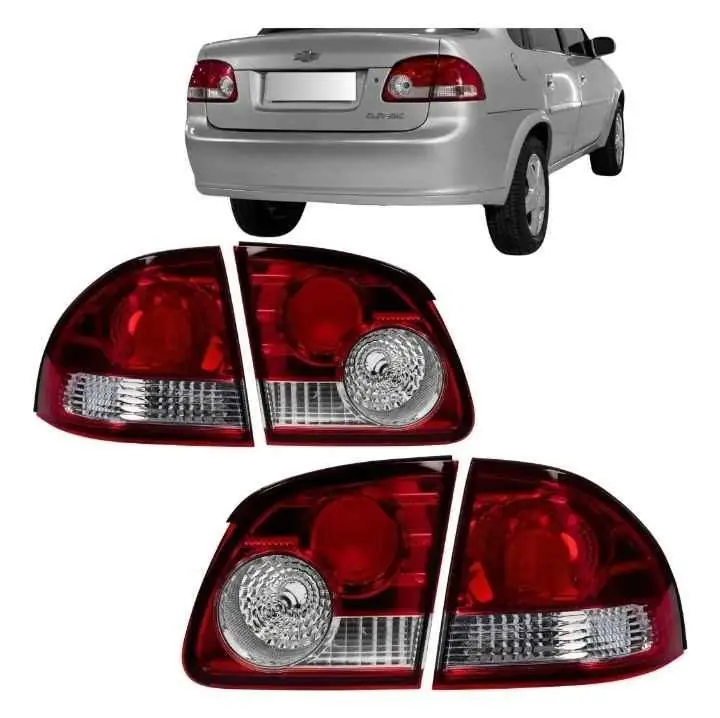 Kit completo de faros traseros de Chevrolet Corsa classic 2 exterior y 2 interior baúl mod 2010 a 20