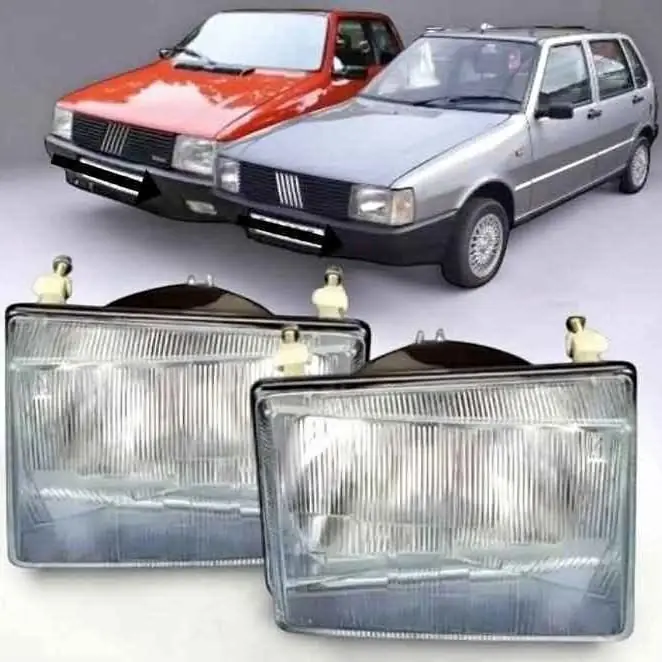 Juego de opticas delanteras de Fiat Duna Uno Fiorino del 88 al 91