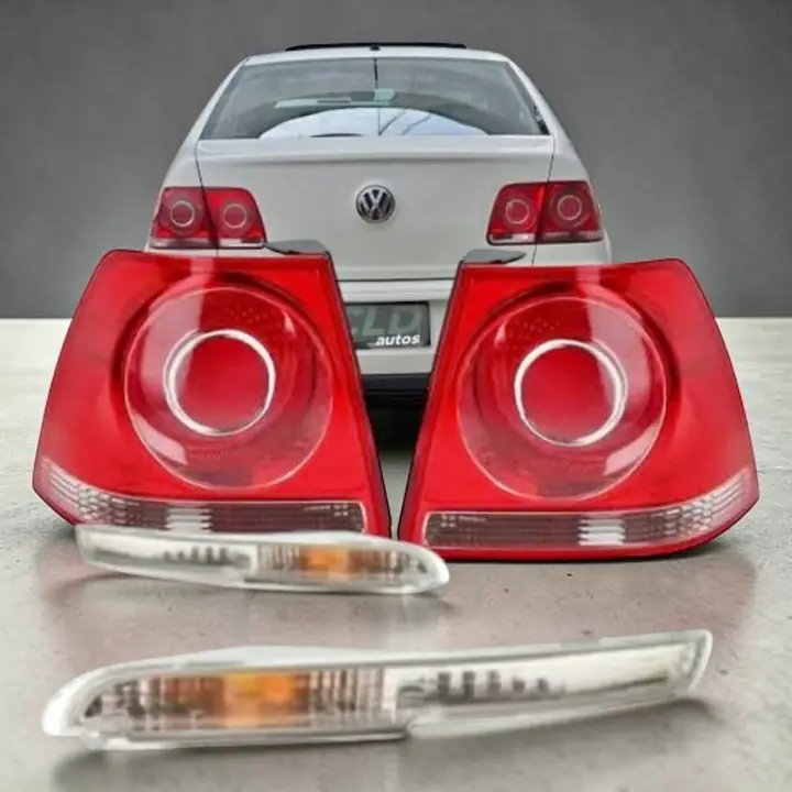 Kit de juego de giros delanteros cristal o ámbar más juego de faros traseros exterior de VW Bora del