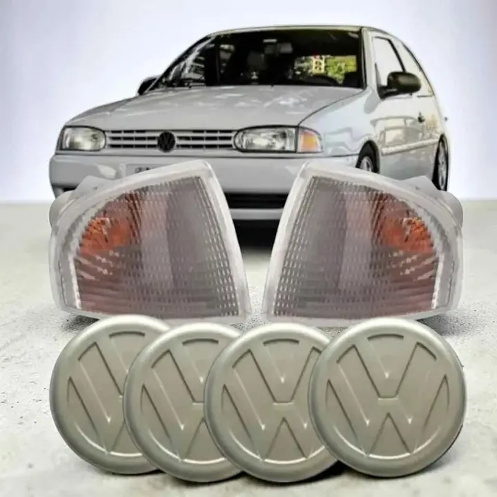 Juego de giros delanteros cristal más 4 centro de ruedas para VW Gol AB9 del 96 al 99