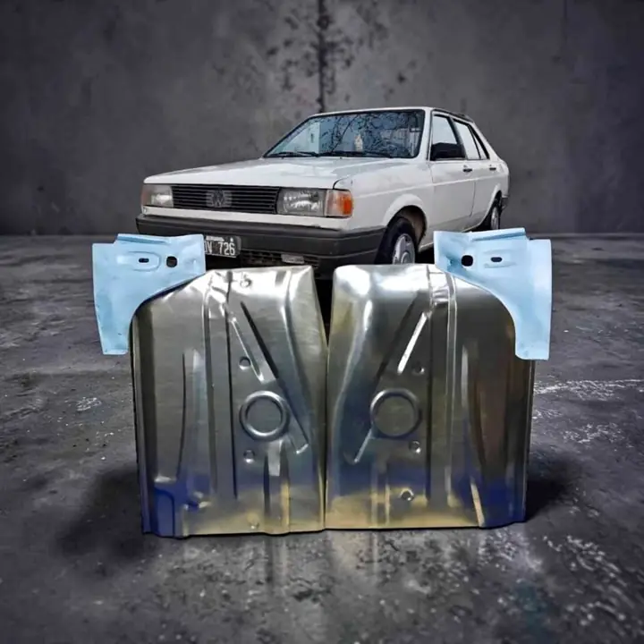 Juego de pisos con soporte de crique ( sin arbotantes) VW Gol G1 Senda Saveiro del 91 al 95