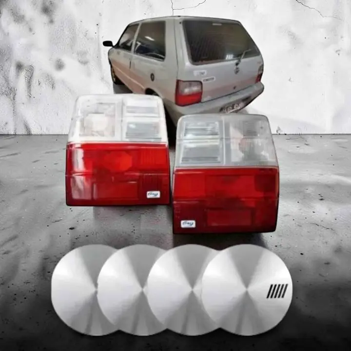Kit lentes traseros del 88 al 04 más centro de tazas Fiat Uno Scr