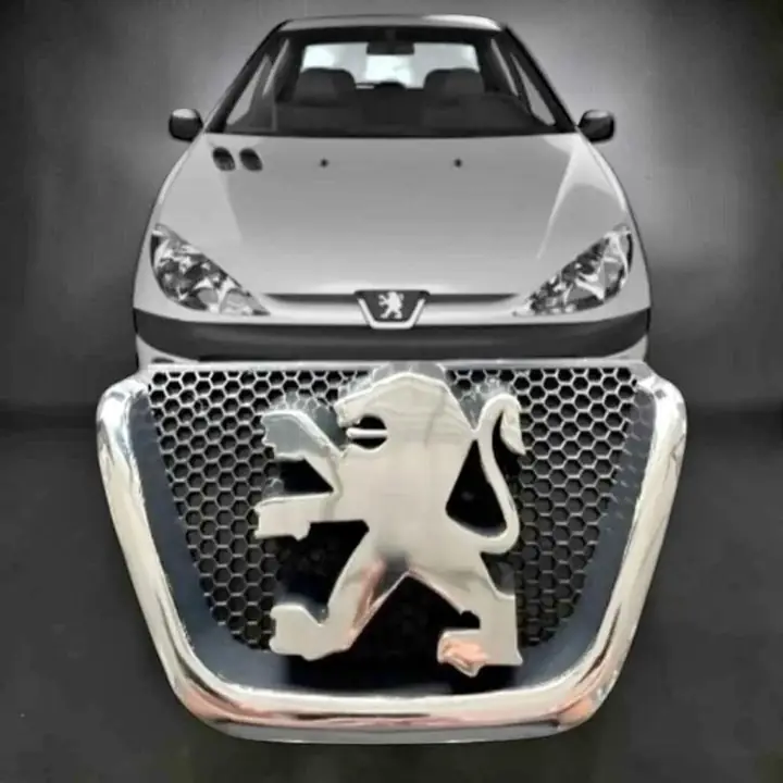 Escudo emblema león de parrilla peugeot 206