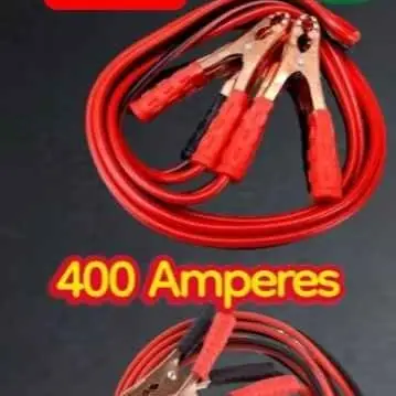 Cable puente batería 400 amperes más 4 pinzas y bolsa tipo estuche