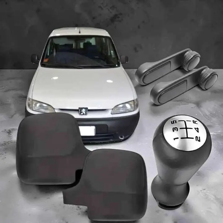 Kit Peugeot Partner cachas de espejo manijas interna Lev cristal y bocha de palanca