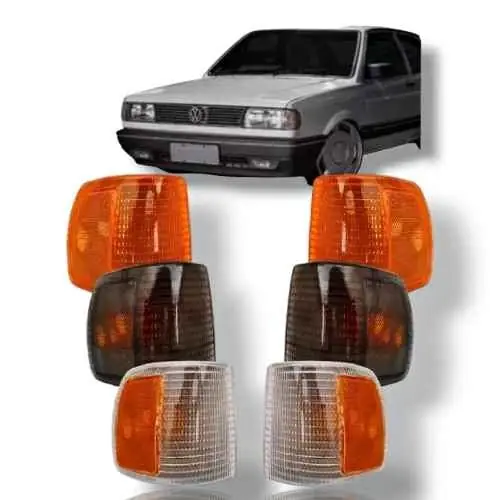 Kit de faros de giros delanteros de VW Gol G1 Senda Gacel Saveiro ( Ámbar.Fume.Cristal)