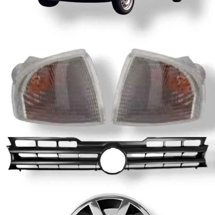 Kit gol ab9 2 giros ámbar o cristal más parrilla central más insignia modelo 96 al 2000