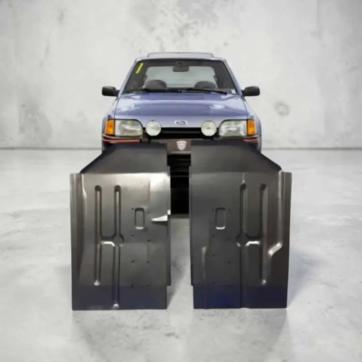 Juego de pisos delanteros de Ford escort con arbotantes. Chapa 20