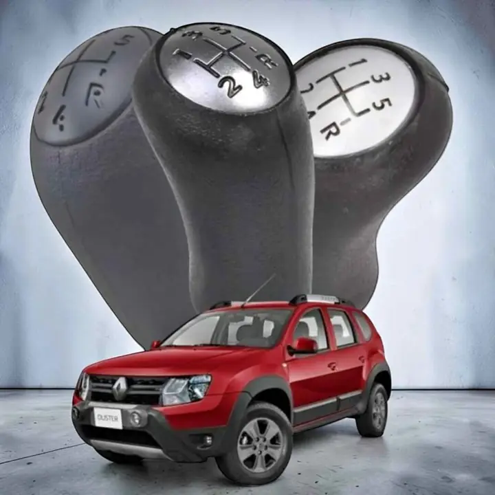 Bocha palanca de cambio de Renault Duster Sandero Stepway (negra.gris.cromada)