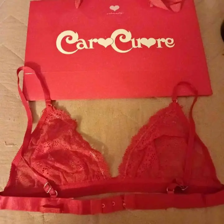 Corpiño de encaje rojo 85 nuevo caro cuore