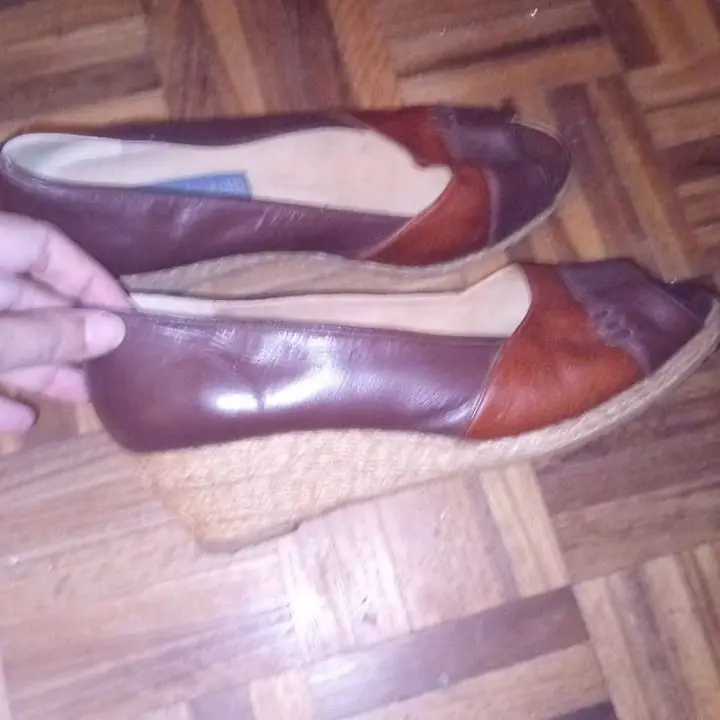 Zapatos taco chino de cuero 38