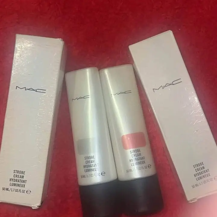 Strobe cream luminous hidratant de Mac X 2 red lite y Silver Promo
