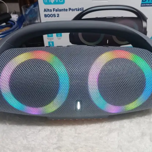 Parlante Boombox Inova Bluetooth con Luces Led