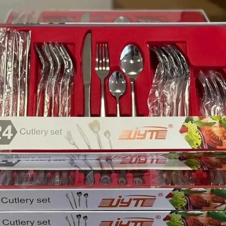Set 24PCS cubiertos de acero inox