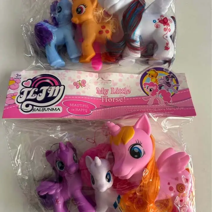 Muñecos caballito pony X3 niñas