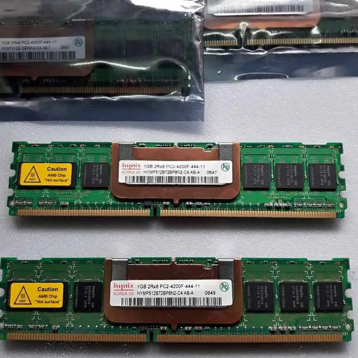 Memorias Servidor / Hynix - DDR2 1G / 2rx8 Pc2 4200F / 444 11