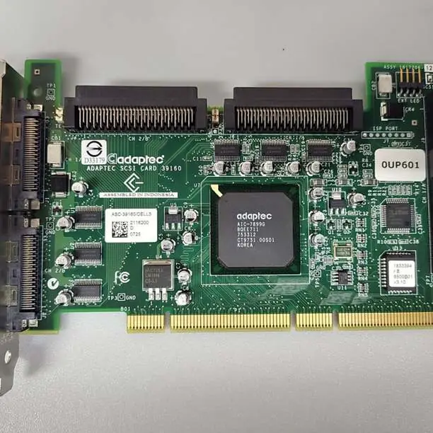 Tarjeta SCSI x 2 Dell Adaptec 39160 / Dell 0R5601 / Original
