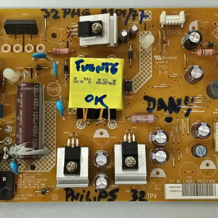 FUENTE Philips 32PHG5101/77 / Chasis 715G7734-P01-000-002H - Funcionanado ok