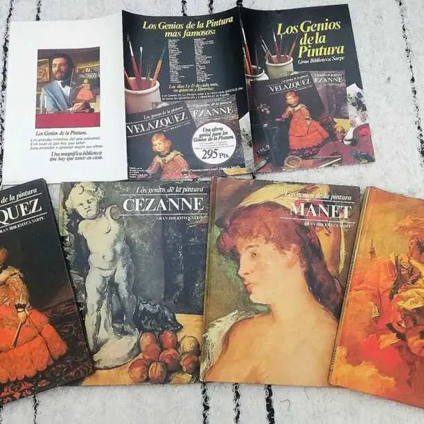 4 Libros tapa dura los genios de la pintura