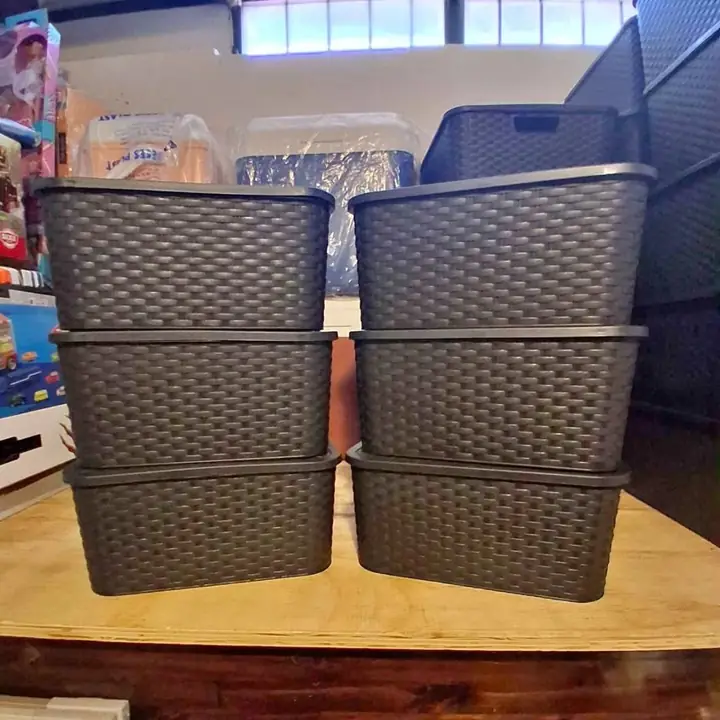 Combo x6 cajas rattan chicas