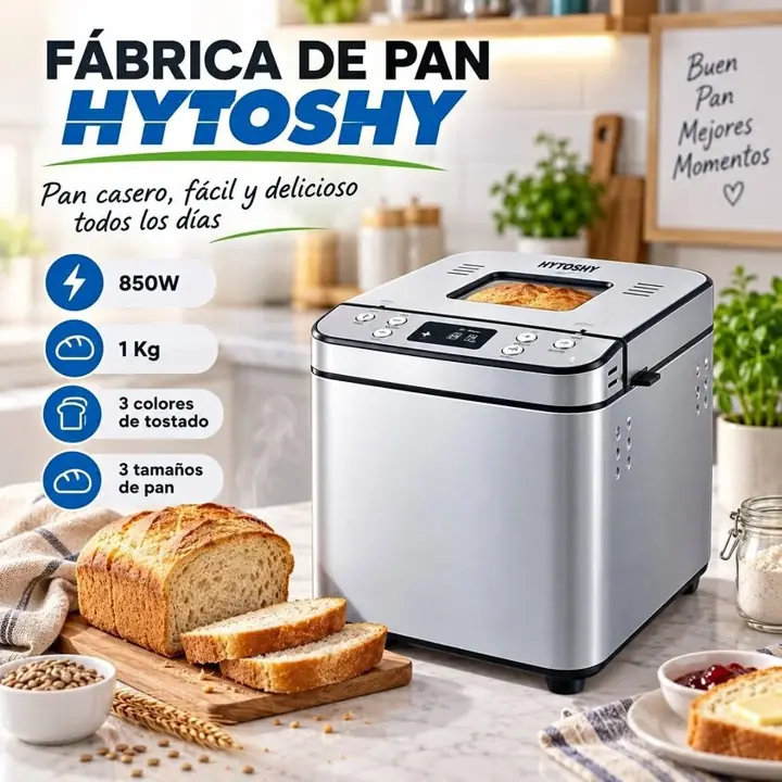 Fabrica de pan 850W 1KG (envio gratis)