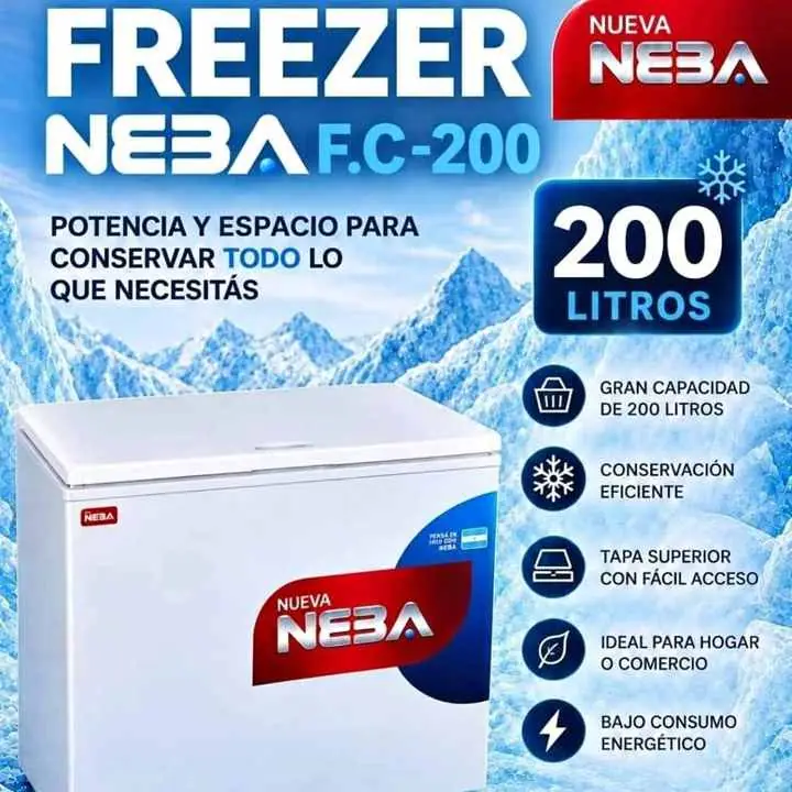 Freezer neba FC-200 – 200 LITROS (A PAGAR) entrega inicial