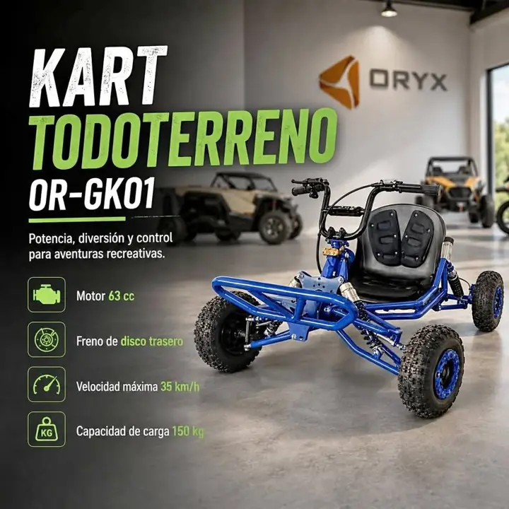 Karting off road 63CC motor 2 tiempos