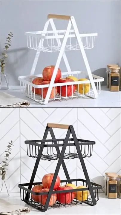 Canasto organizador para frutas metal