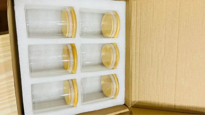Set frascos circulares x6