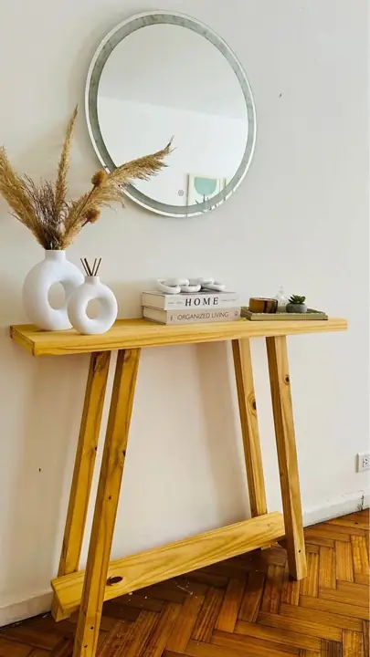 Mesa de arrime o recibidora de pino
