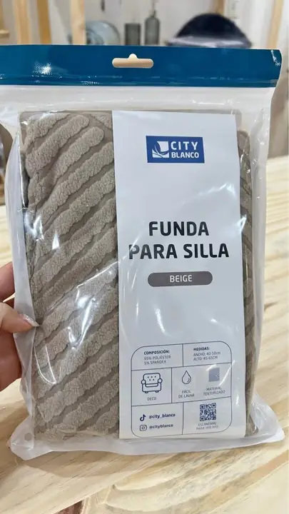Funda silla elastizada City blanco