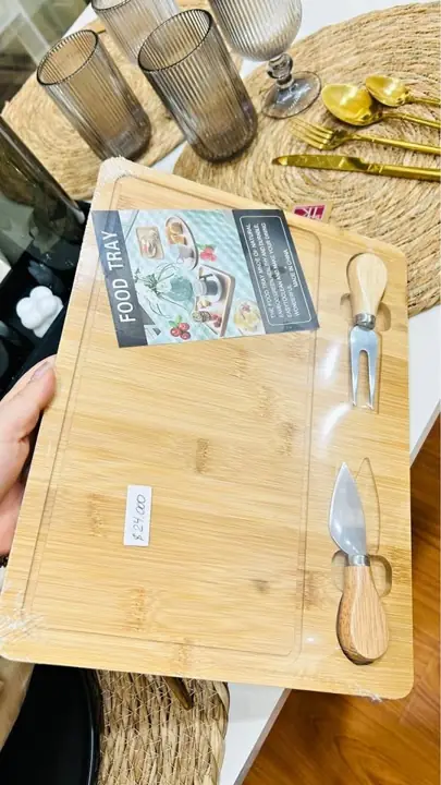Tabla bambú picada copetin