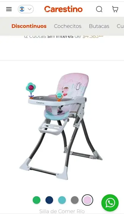 Silla de comer Río carestino