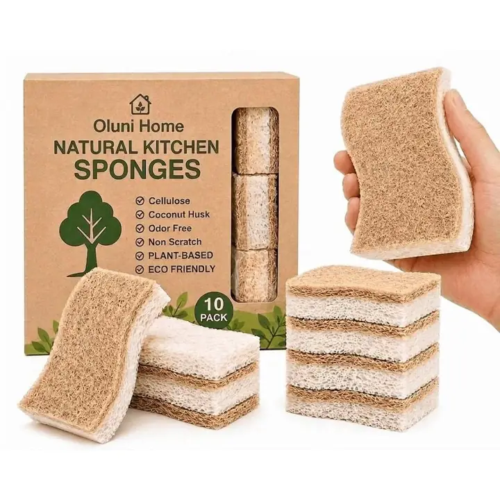 Pack de 10 esponjas biodegradables