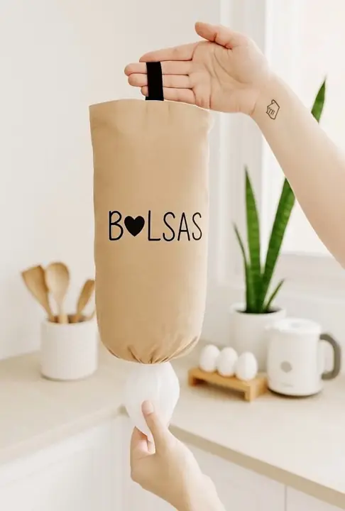 Porta bolsas de tusor