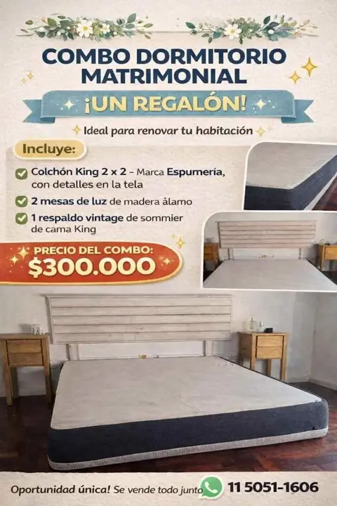 Vendo juego de dormitorio sin nesas de luz ! se retira por parque patricios cont al