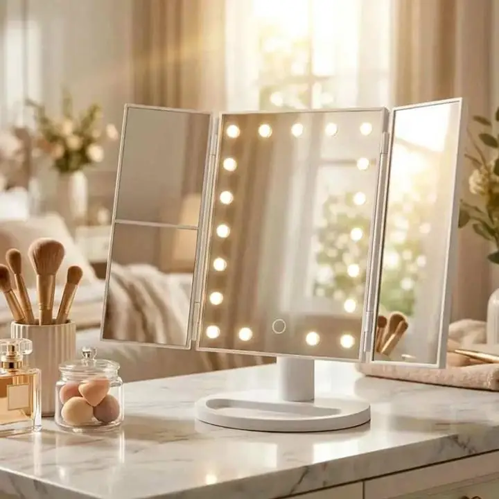 Hermoso Espejo de maquillaje táctil led súper promo oferta hoy!