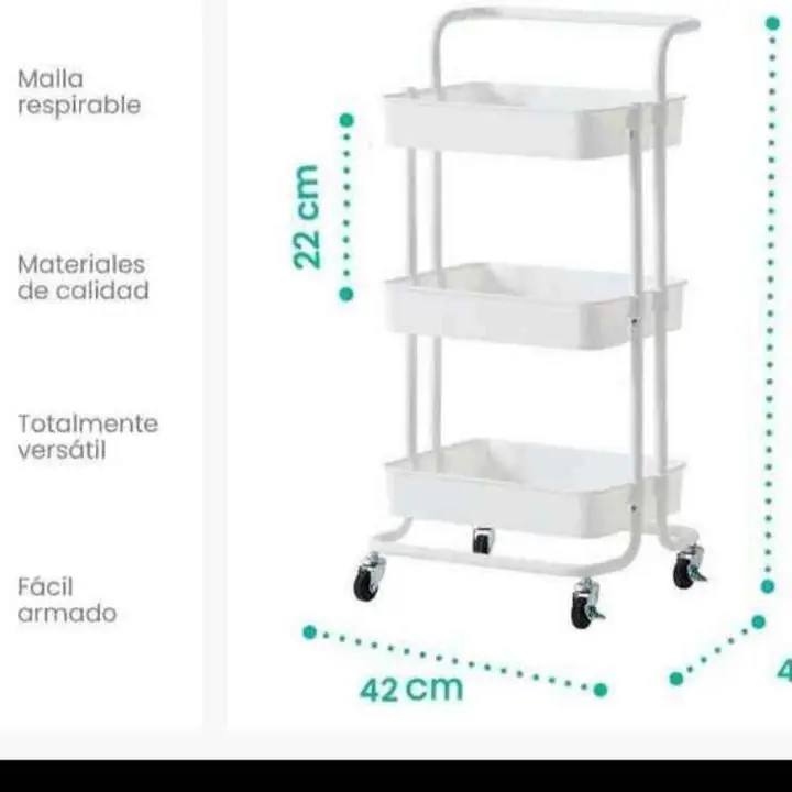 Carro organizador. Estantes plástico reforzado. Nuevo oferta promo hoy!