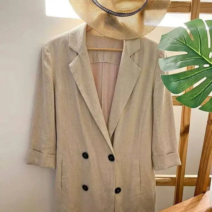 Blazer chaqueta de lino liviano oferta hoy!