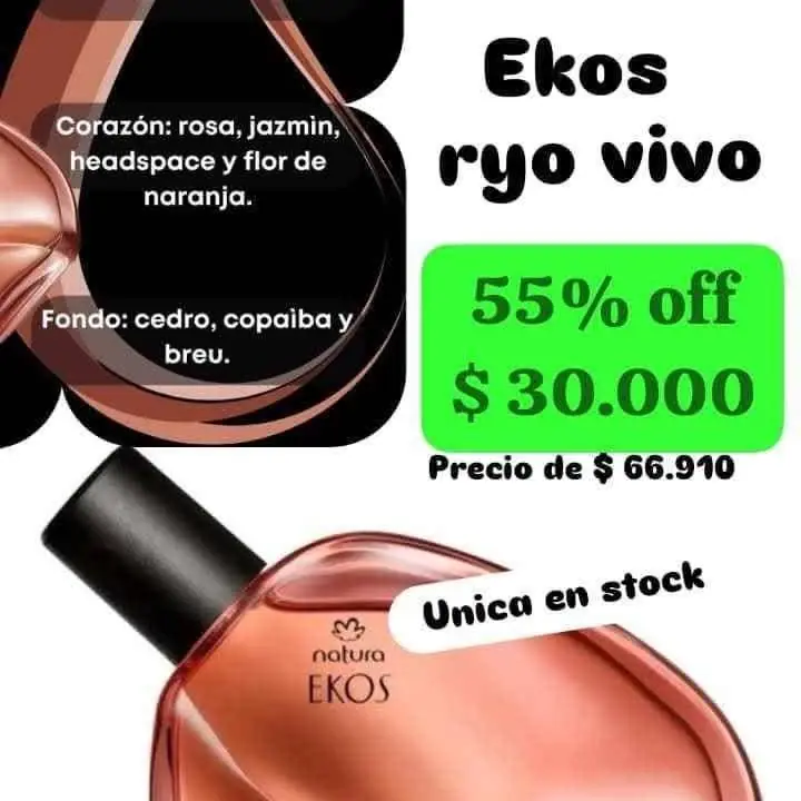 Perfume ekos ryo Vivo súper promo oferta hoy!