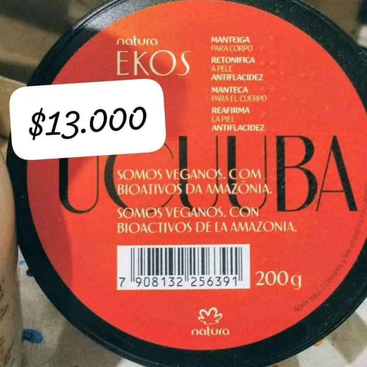 Manteca corporal ekos ucuuba antiflacidez reafirmante! super promo oferta hoy!