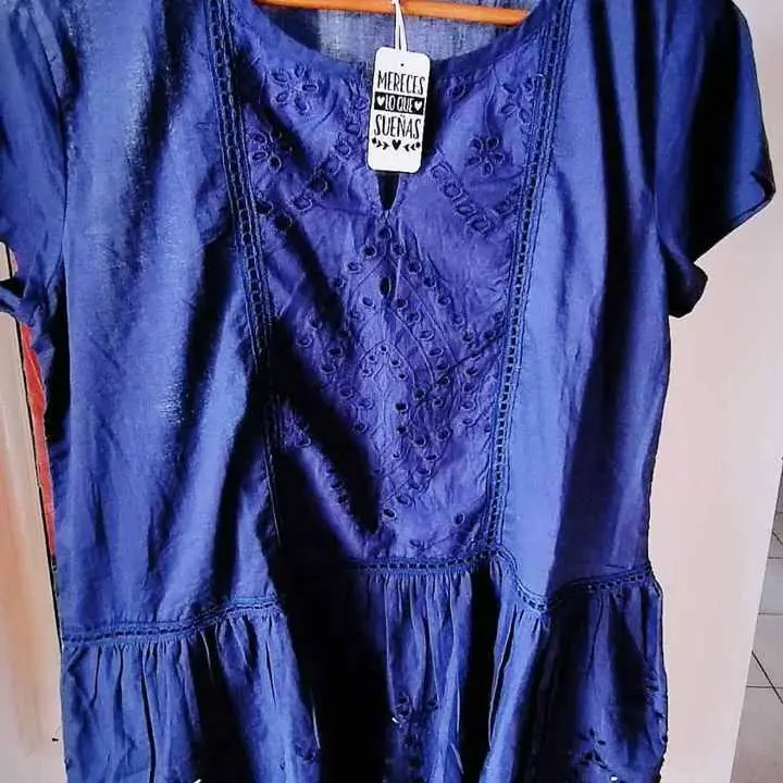 Vestido blusa de broderie Talle M muy amplio promo liquidación